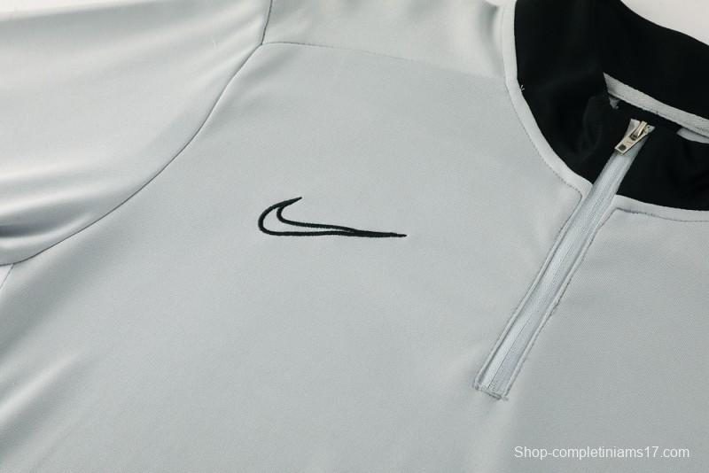 2025 Nike Grey Full Hoodie Zipper Jacket +Long Pants