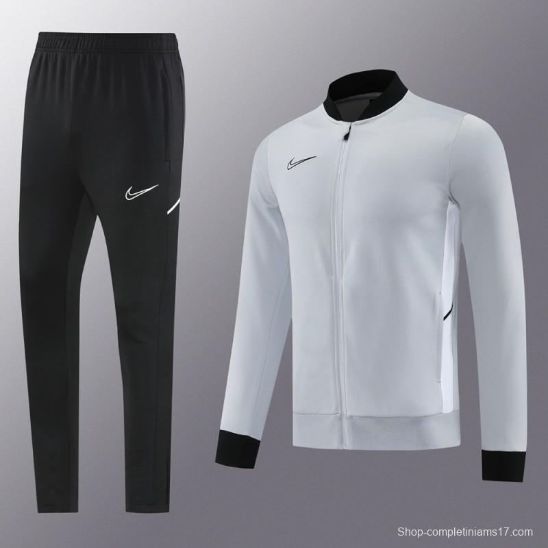 2025 NIKE Grey Full Zipper Jacket + Long Pants