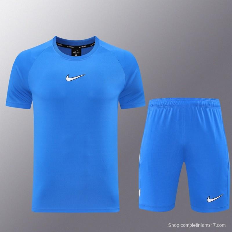 25/26 Nike Blue Short Sleeve Jersey+Shorts