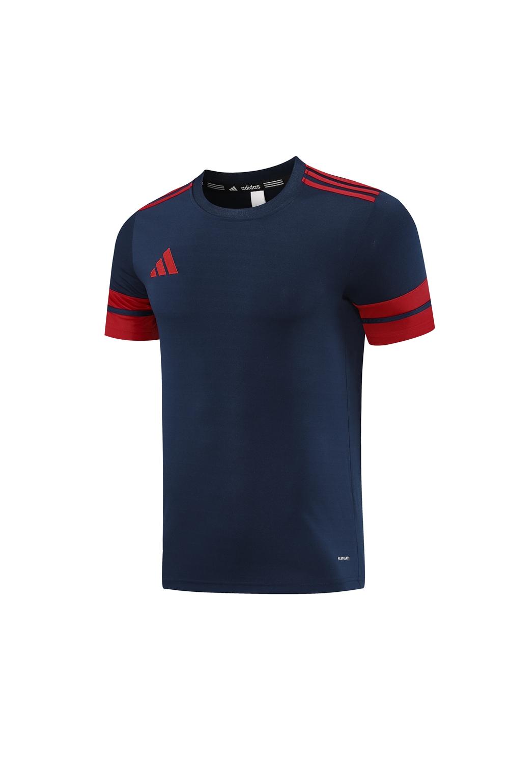 2025 Adidas Black/Red Short Sleeve Jersey+Shorts
