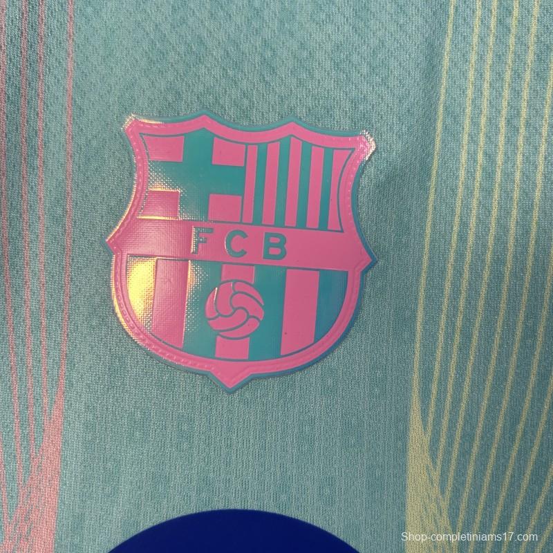 25/26 Kids Barcelona Blue Gradient with Spotify Jersey