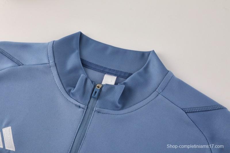 25/26 Cruzeiro Bluish Gray Navy Half Zipper Jacket+Long Pants