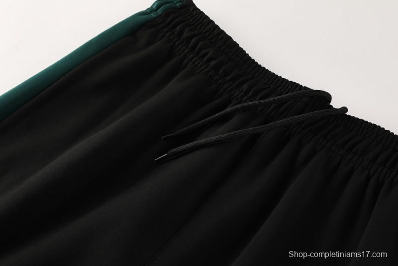 2025 Nike Green/White Full Hoodie Zipper Jacket +Long Pants