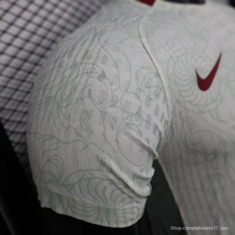 Player Version 2025 China Away WHITE  Jersey