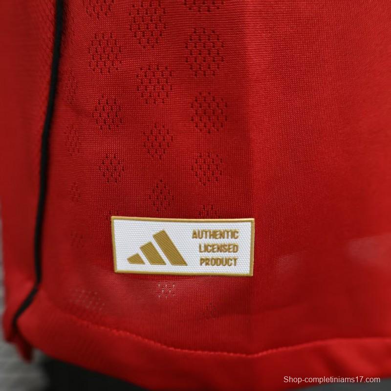 Player Version 25/26 Manchester United Long Sleeve Home Jersey