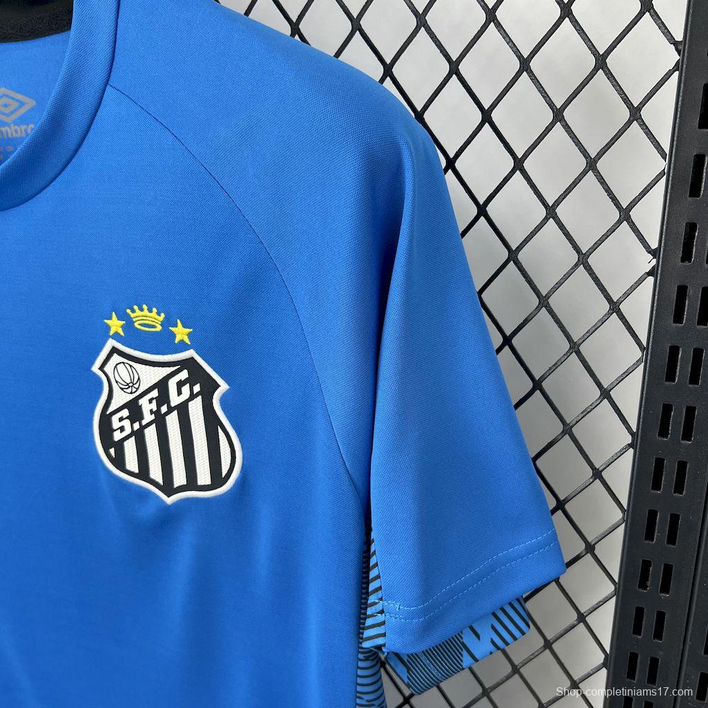 2025/26 Santos Blue Goalkeeper Jersey