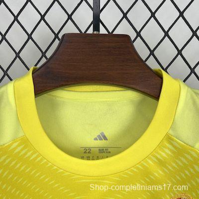 2025/26 Kids Real Madrid Yellow Goalkeeper Kit
