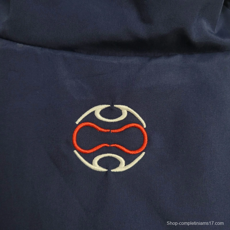 2025 France Jacket Blue/White Stripe Windbreaker