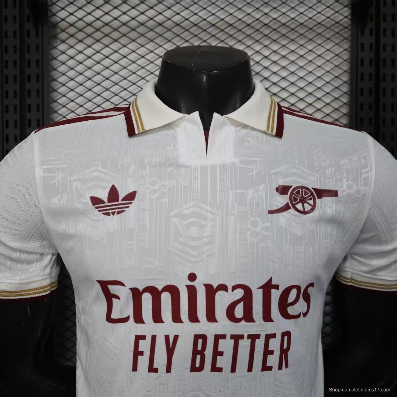 Player Version 25/26 Arsenal Third White Jersey