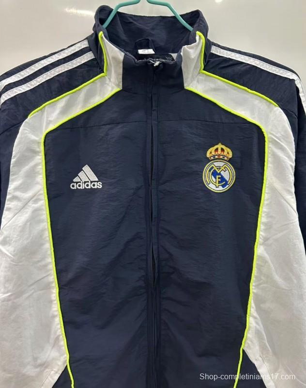 25/26 Real Madrid Black/White Windbreaker