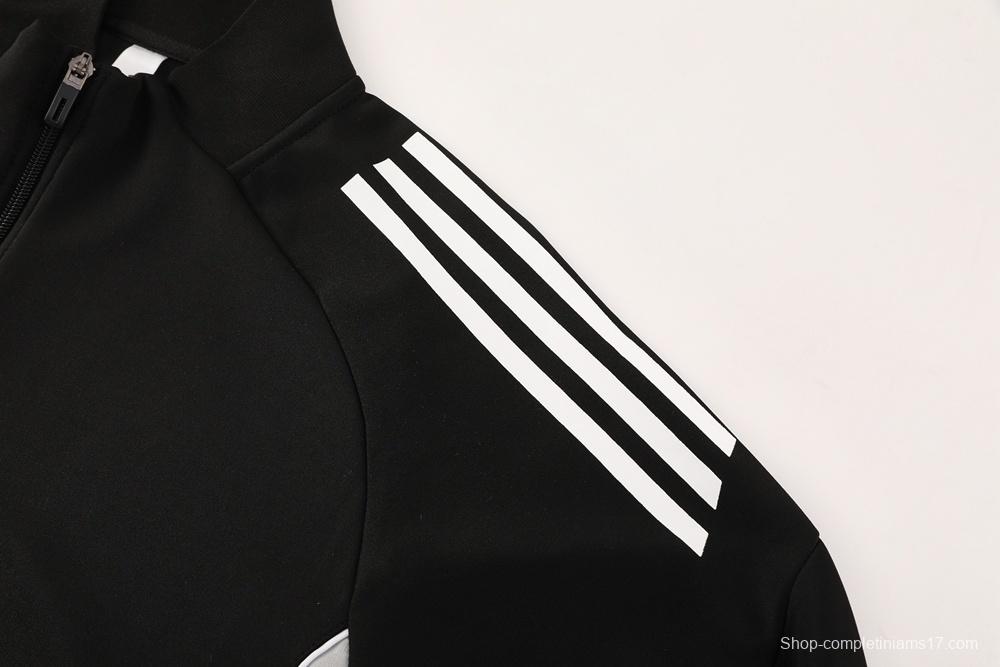 2025 Adidas Black Full Zipper Jacket + Long Pants