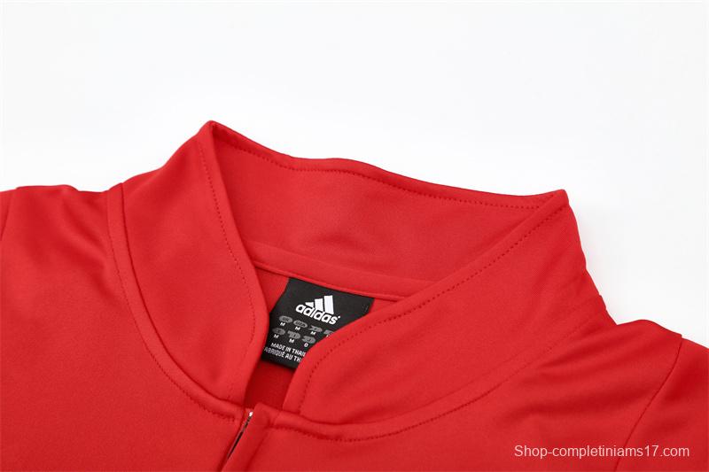 Retro 03/04 AC Milan Red Half Zipper Jacket