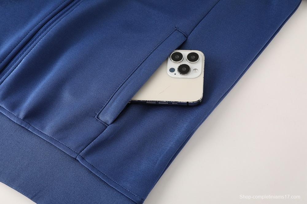 2025 NIKE Blue/Green/Black Full Zipper Jacket + Long Pants