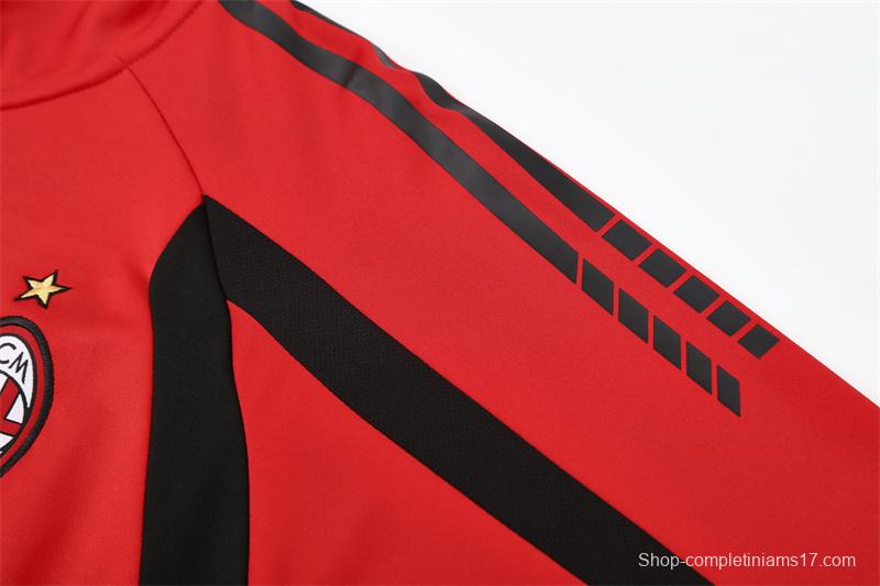 Retro 05/06 AC Milan Red Half Zipper Jacket