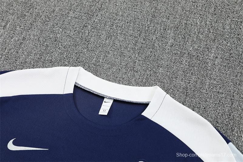 25/26 Tottenham Hotspur Royal Blue with XS Short Sleeve+Soccer Shorts