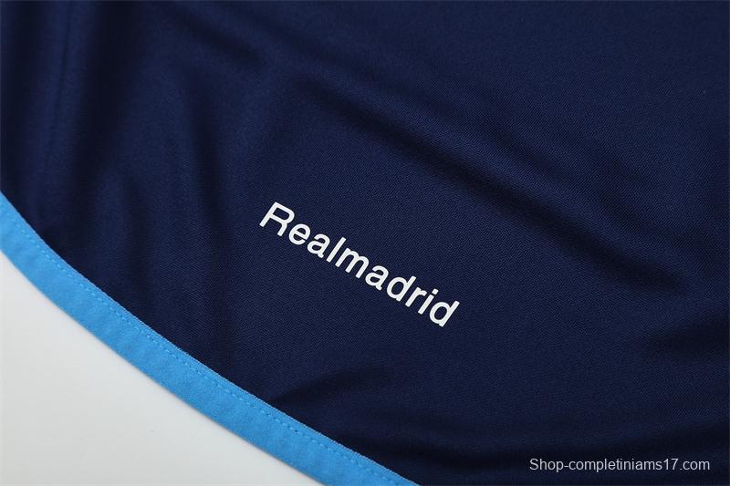 Retro 05/06 Real Madrid Royal Blue Half Zipper Jacket