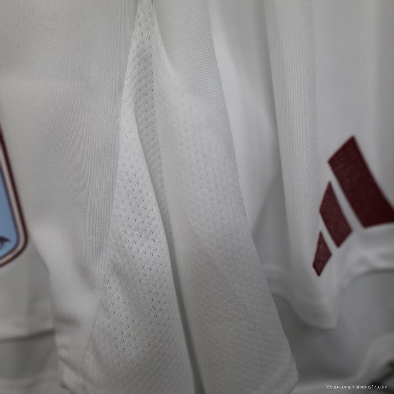 Player Version 25/26 Aston Villa White Shorts