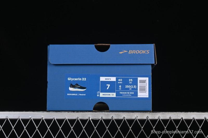 Brooks Glycerin 22 Cushioned Marathon Nitrogen Running Shoes - 1104451D002