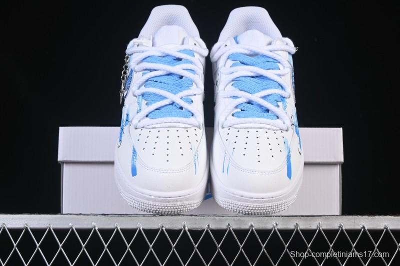 Nike Air Force 1 '07 Low Sagittarius Hand-Painted Doodle Zodiac Series Low-Top Casual Sneakers - 11231221