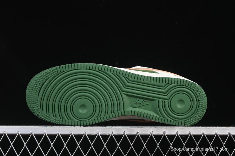 Nike Air Force 1 '07 Low Stone Island Collaboration Beige Green Floral Casual Sneakers - JP8028-010
