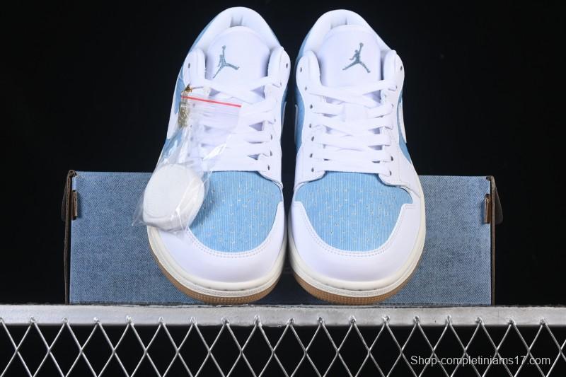 Nike Air Jordan 1 Low Denim Retro Basketball Shoes - HQ2004-400