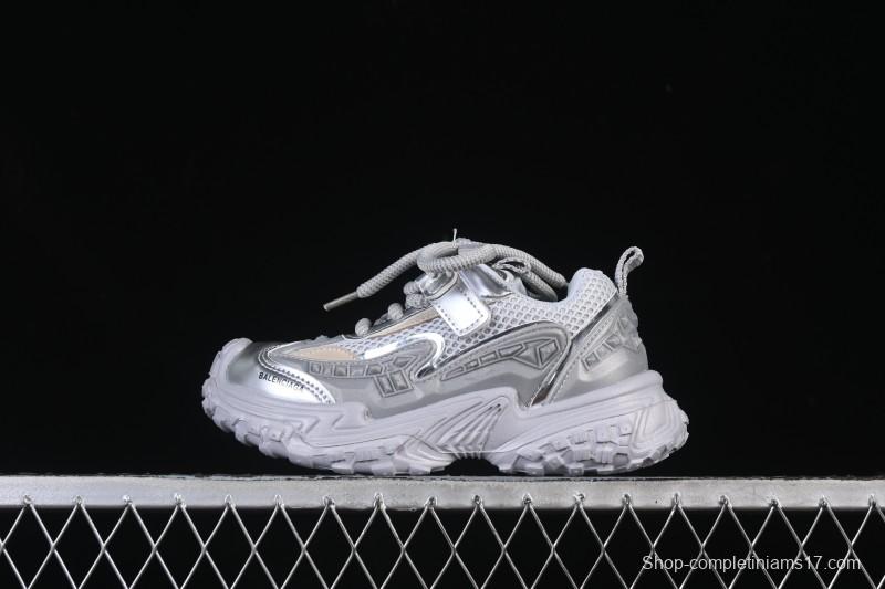 Balenciaga Silver Anti-Slip Casual Kids Shoes - J.C3