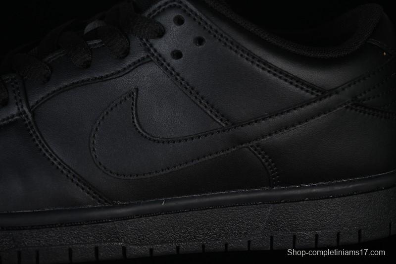 Nike SB Dunk Low Pro ISO Triple Black Skate Shoes - FJ1674-001