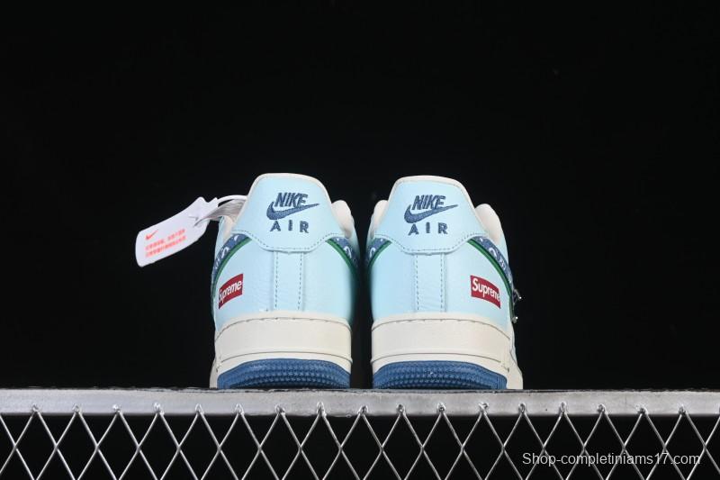 Nike Air Force 1 '07 Low LV Collaboration White Blue Casual Sneakers - YF9511-809