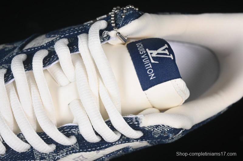 Nike Air Force 1 '07 Low LV Collaboration White Blue Casual Sneakers - YF9511-811