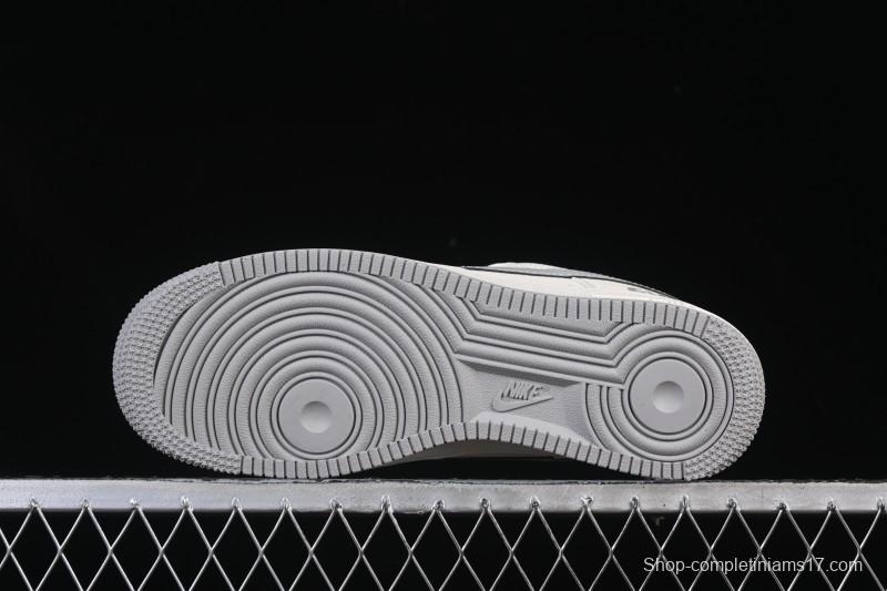 Nike Air Force 1 '07 Low Gucci Collaboration Ghost Face Beige Gray Casual Sneakers - QW5836-024