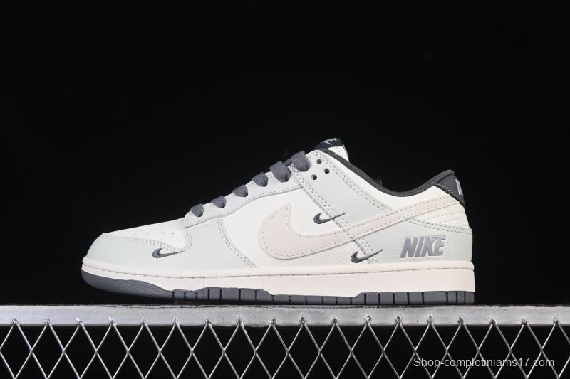 Nike SB Dunk Low Anniversary High-End Custom Mint Gray Low-Top Casual Skate Shoes - JP1628-056