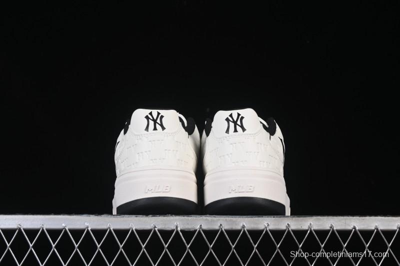 New York Yankees Bigball Chunky Embo Monogram Height Increasing Thick Sole Casual Sneakers - 3ASXE035N50CRL