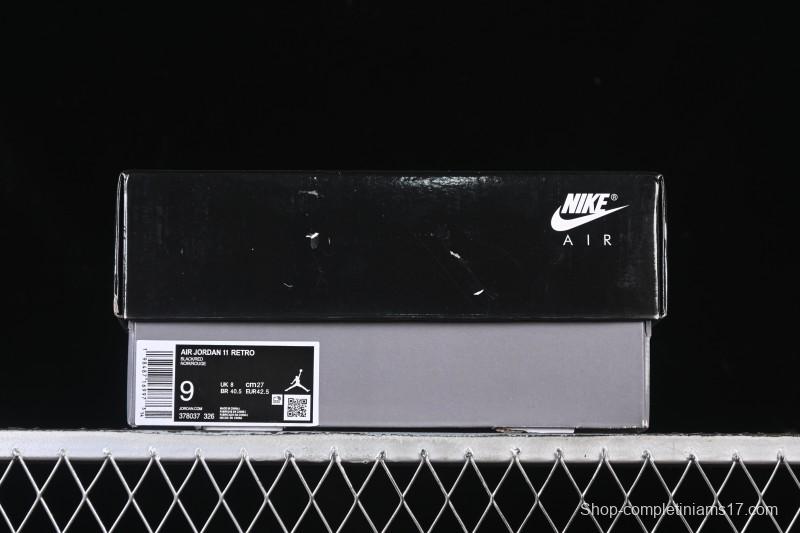 Nike Air Jordan 11 Retro Black Red Basketball Shoes - 378037-326