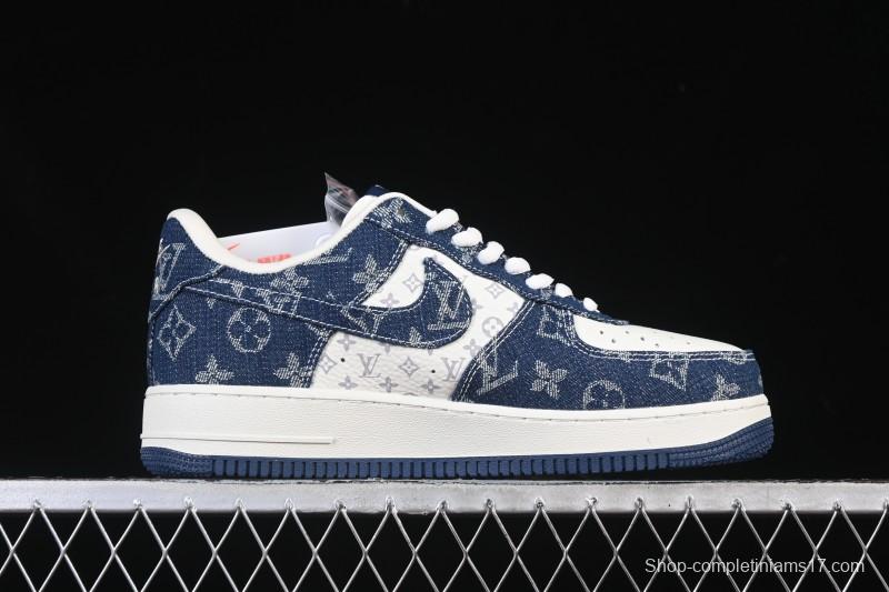 Nike Air Force 1 '07 Low LV Collaboration White Blue Casual Sneakers - YF9511-811