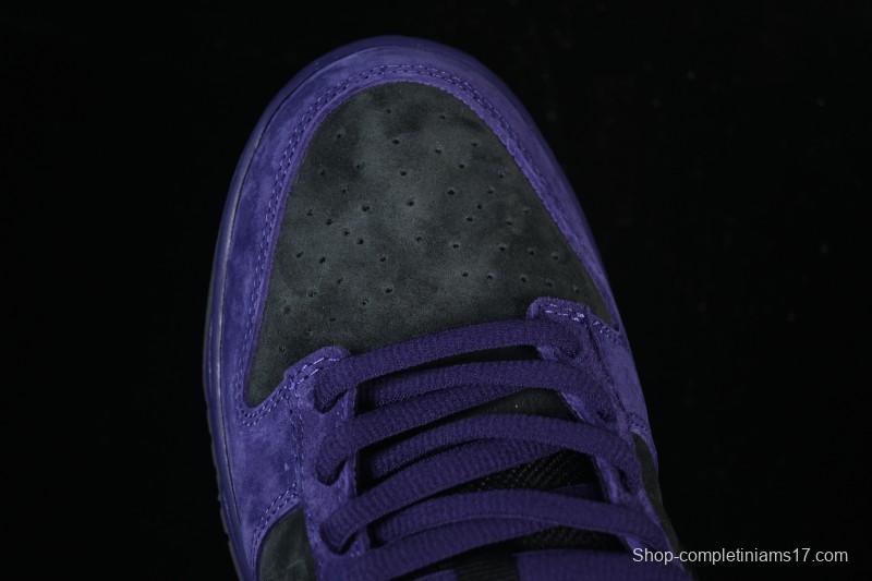 Nike Supreme Dunk SB Dunk Low Casual Skate Shoes Grey Purple - HQ8487-500