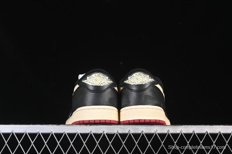 Nike Nigel Sylvester x Air Jordan 1 Low Casual Lifestyle Sneakers - IB8958-001