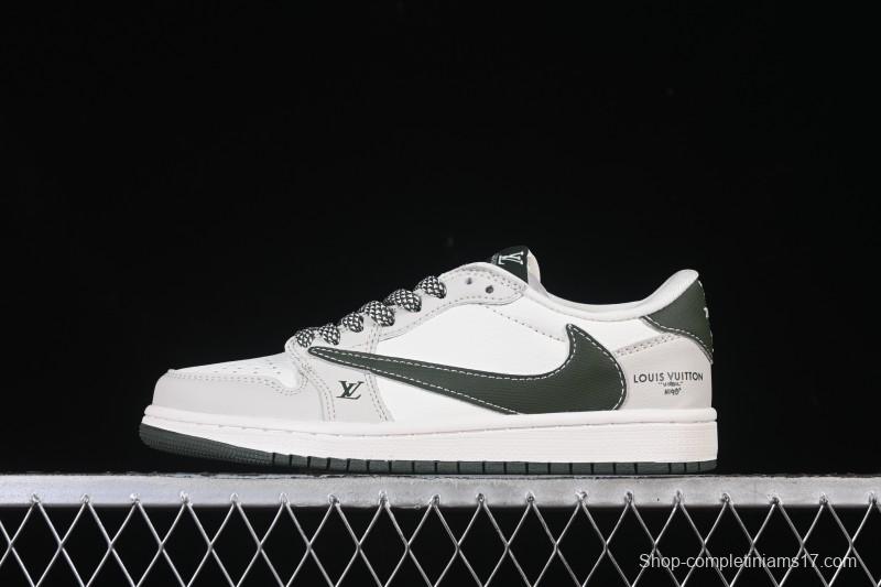 Nike Travis Scott x Fragment Design x Air Jordan 1 Low OG SP AJ1 Low Top Casual Sneakers - JW1188-150