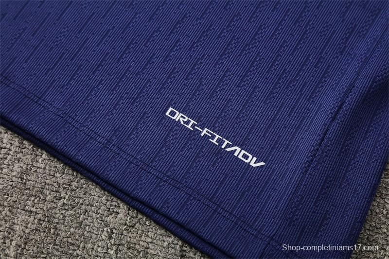 Player Version 25/26 Barcelona Royal Blue T90 Half Zipper Jacket+Long Pants