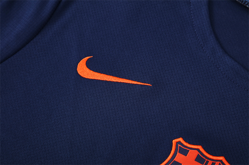 25/26 Barcelona Royal Blue T90 Short Sleeve Jersey+Shorts with XS