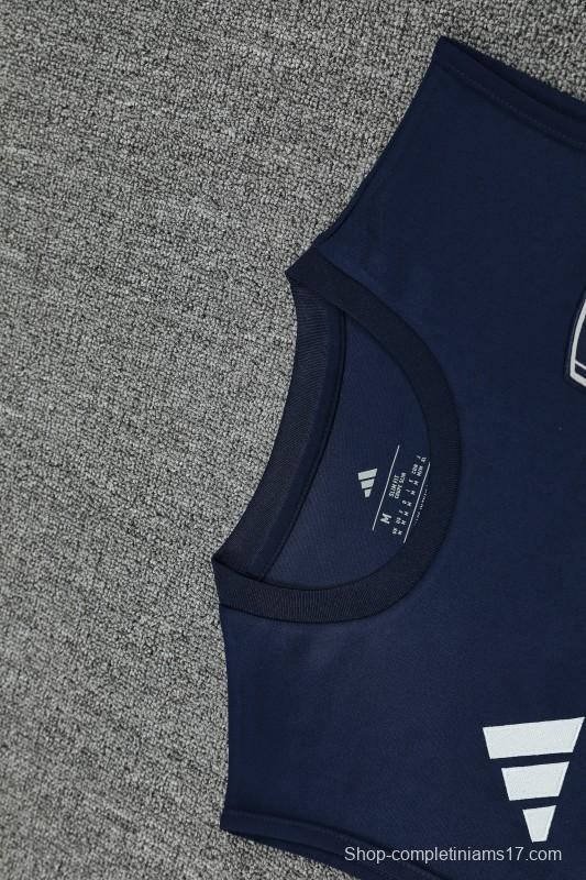 25/26 Real Madrid Navy Vest Jersey+Shorts