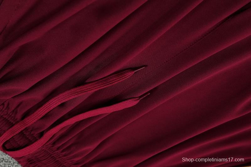 25/26 Arsenal Adidas Original Wine Short Sleeve Jersey+Shorts