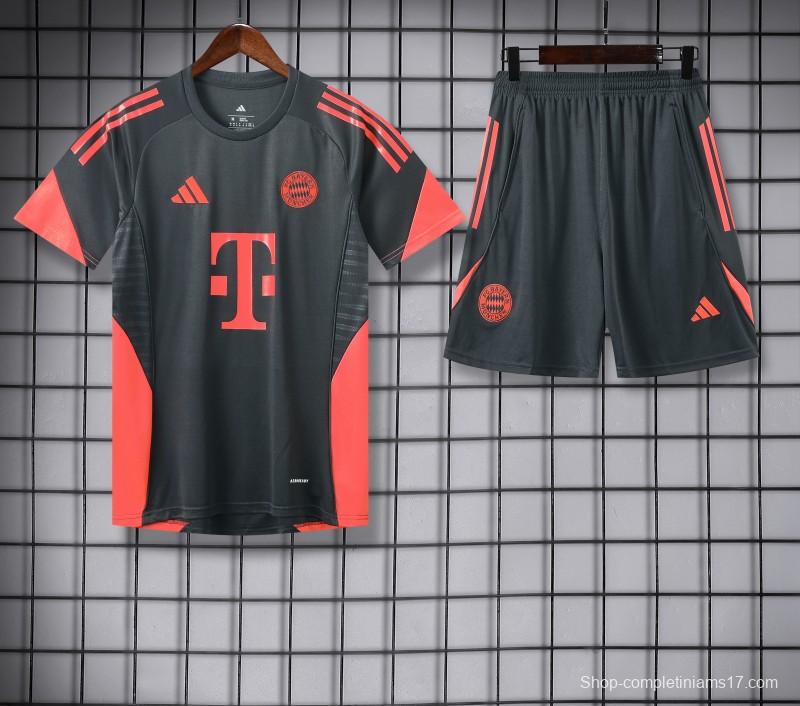 25/26 Bayern Munich Black Short Sleeve Jersey+Shorts