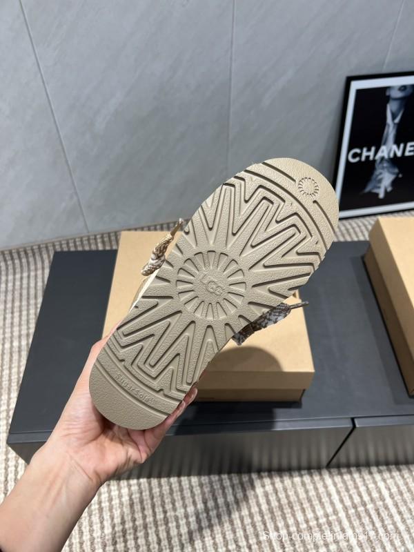 UGG Platform Loafers Series Round Toe Chunky Sole Casual Shoes - MJ00270