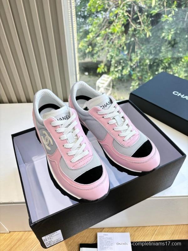 Chanel 2025/SS New Arrival High-Heel Two-Tone Casual Sneakers - KFY00320