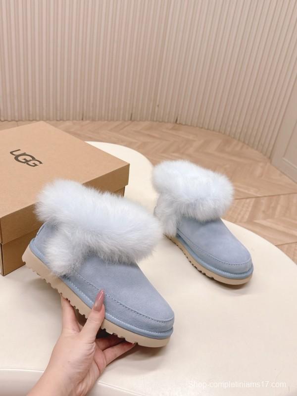 UGG 2025 SS New Long Fur Snow Boots - KFY00280