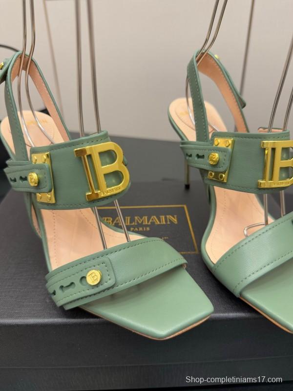 Balmain 2025/SS Metal Heel High Heel Sandals - KFY00320
