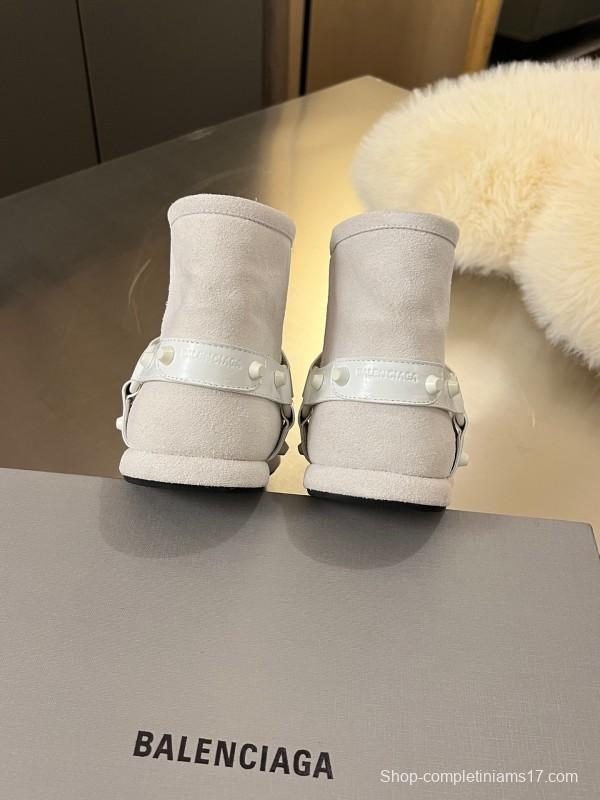 Balenciaga Fall Winter New Buckle Studded Snow Boots - LY00300
