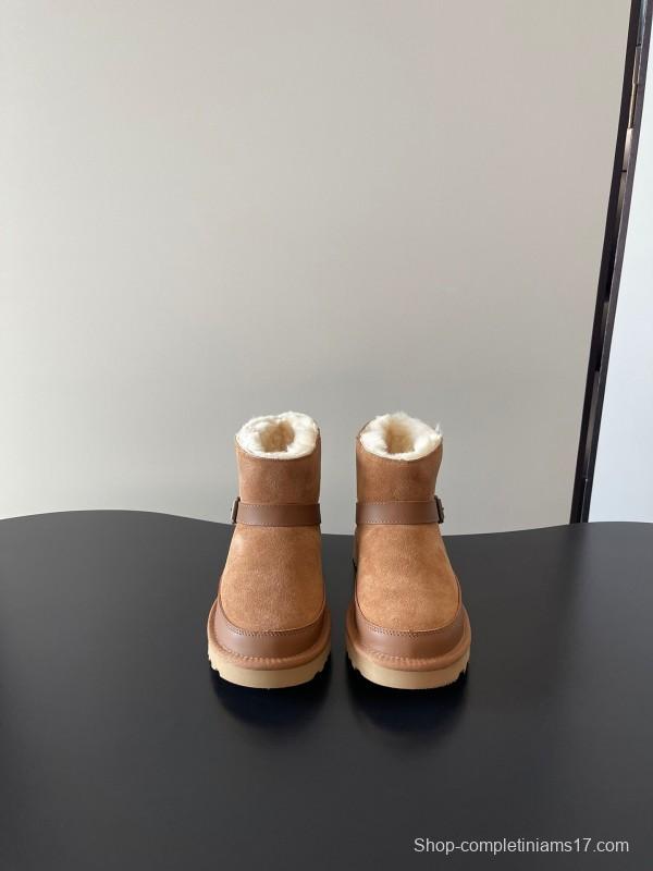 UGG 4512 Flat Buckle Ultra Wool Anti-Slip Snow Boots - AS00290