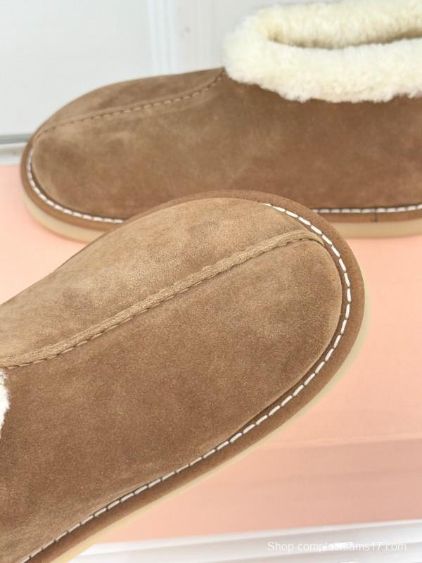 Miu Miu Retro Shearling Platform Snow Boots - KFY00300