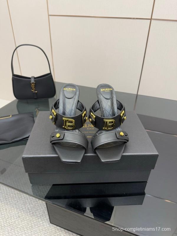 Balmain Metal Heel High Heel Sandals - KFY00320